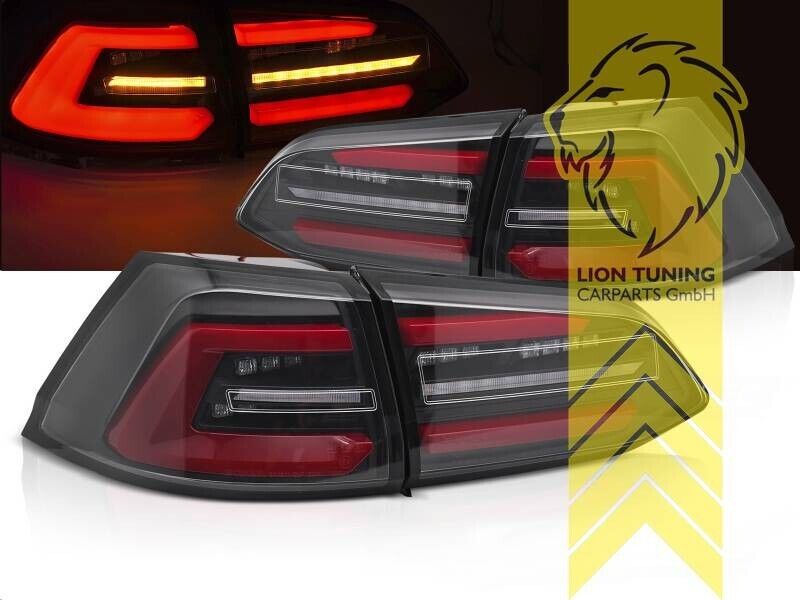 LT Set LED REAR LIGHTS LAMPS TAIL VW Golf 7 MK7 17-19 Variant black red LHD