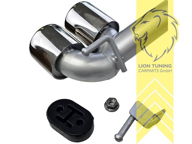 LT Stainless tail exhaust Backbox 4 pipe BMW 3 F30 F31 4 Series F32 F33 F36