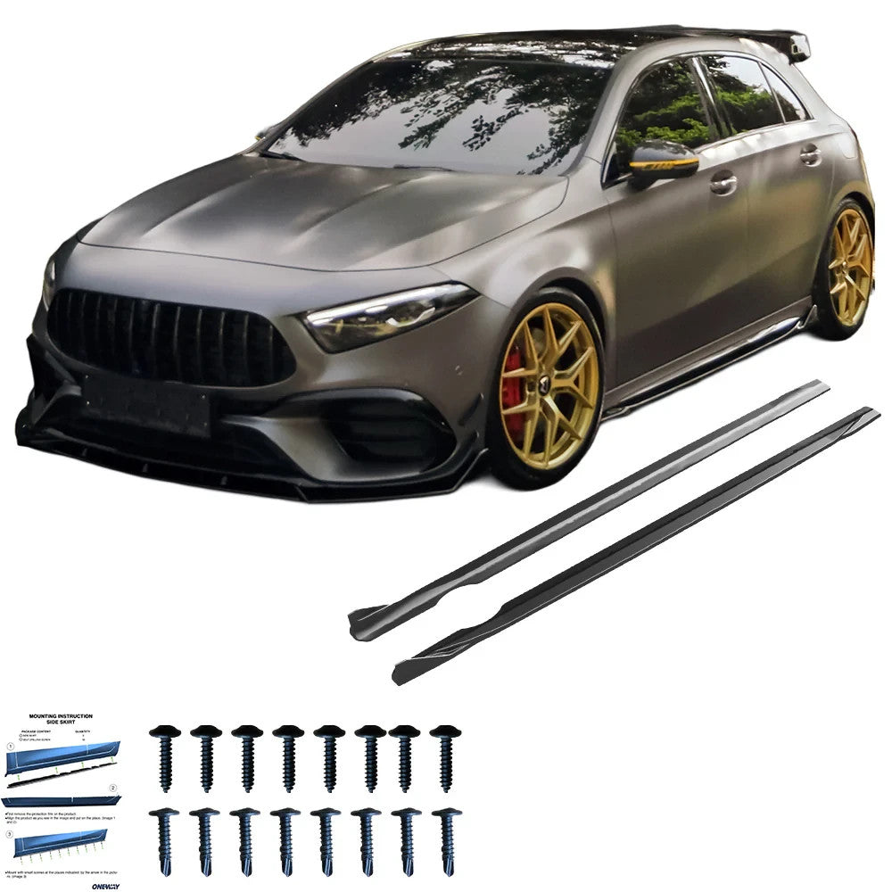 OW Body Body Styling Kit ABS Black Gloss MERCEDES A Class A45 S Aero Pack W177