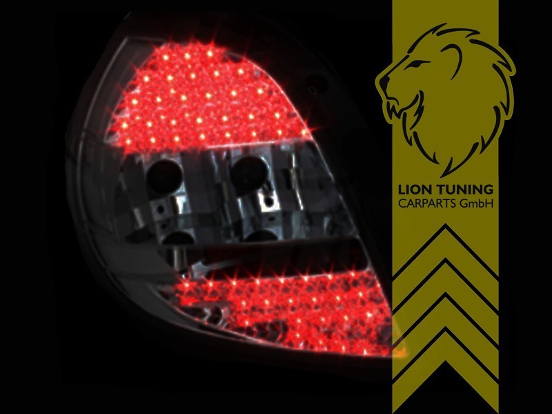 LT Pair LED Lightbar DRL Rear Lights Renault Clio 3 C BR CR 05-09 chrome LHD