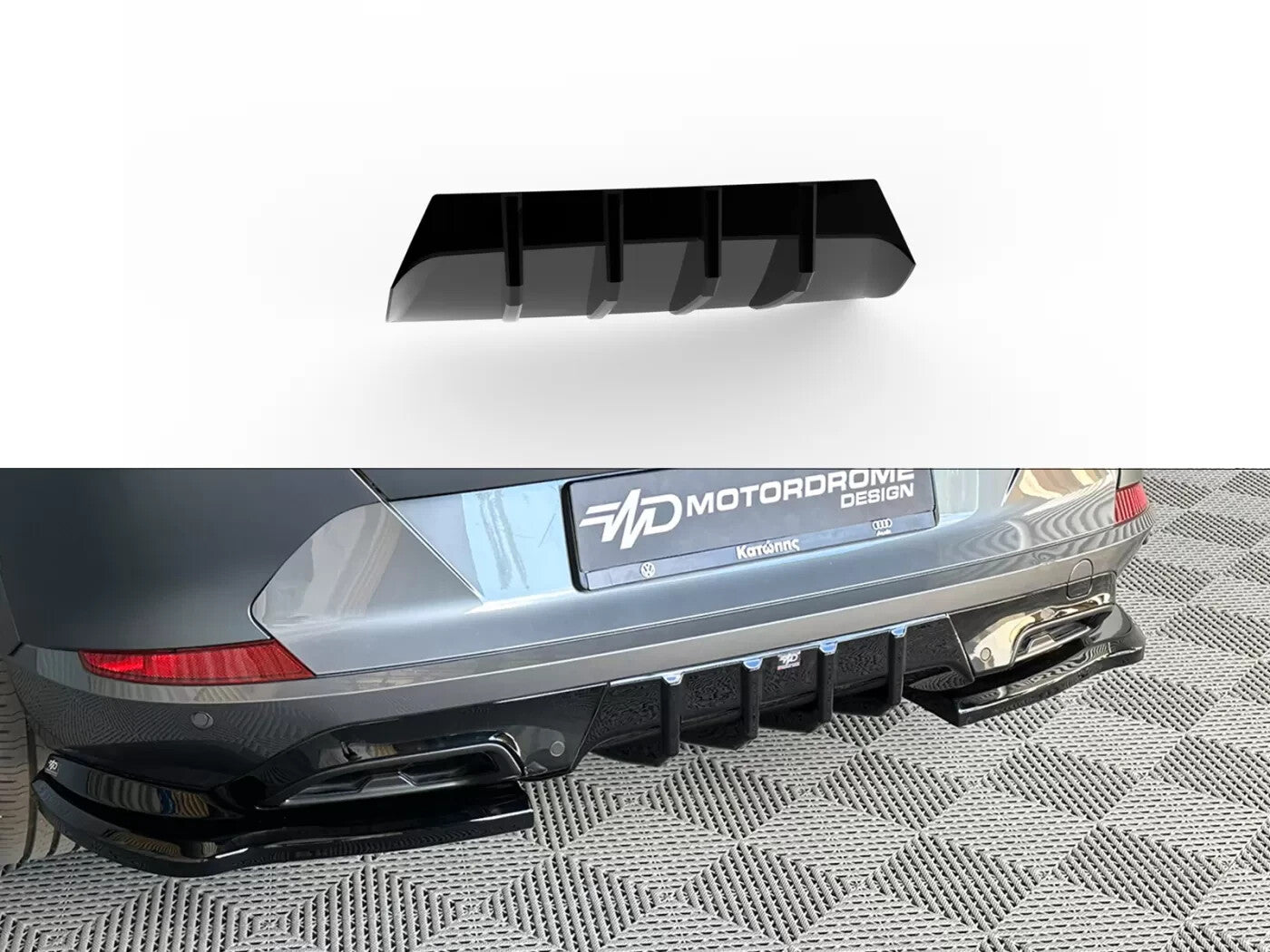 Motordrome Rear Diffuser Splitter V.1 Cupra Formentor Mk1 Facelift Gloss Black