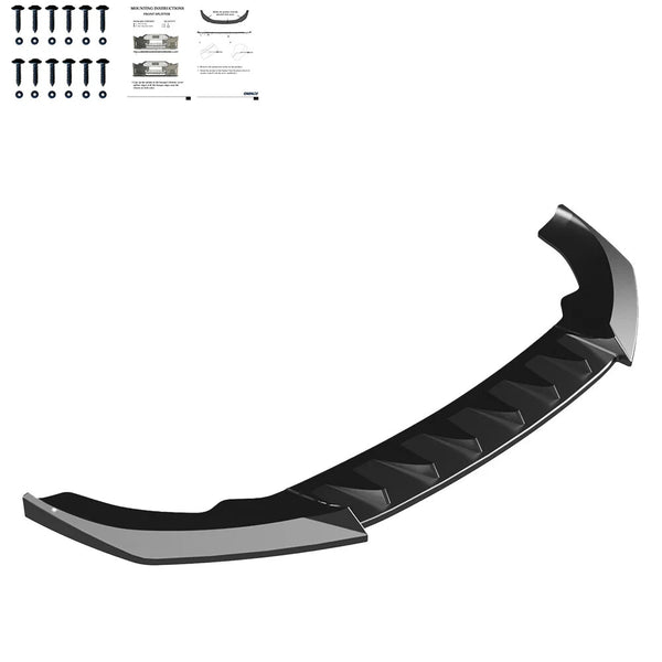 OW Front Bumper Splitter CUPRA Leon MK1 Facelift 2024+ TUV ABS Gloss Black