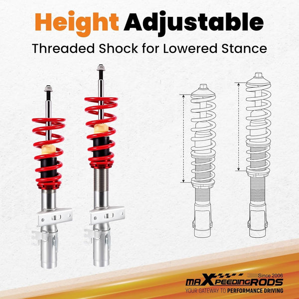 MXPR Coilovers Kit VW Transporter T5 T6 All Engines T26 T28 T30 03-18 Bus Van