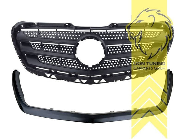 LT front bumper air intake grille radiator grill Mercedes Sprinter W906 FL Matte