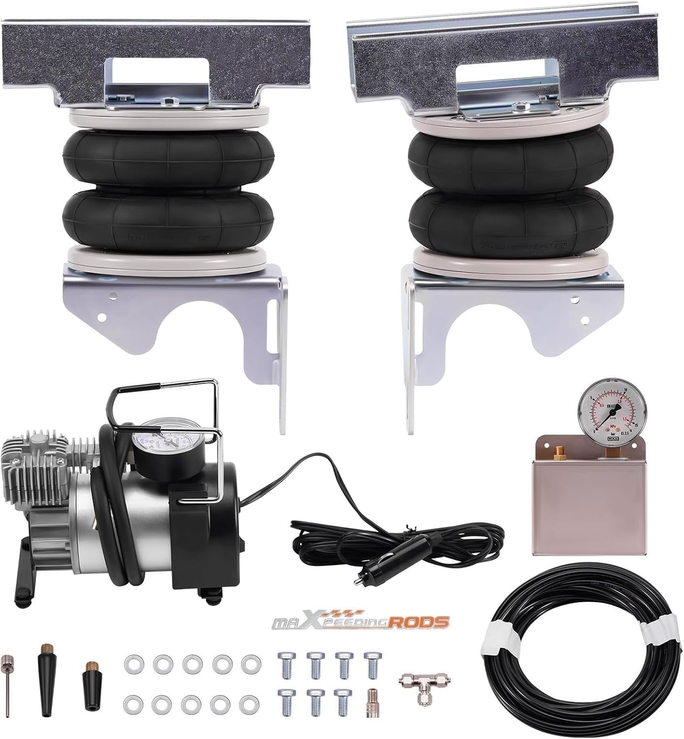 MXPR Air Suspension Spring Bag + 12V Compressor Kit Sprinter 06-22 4000kg