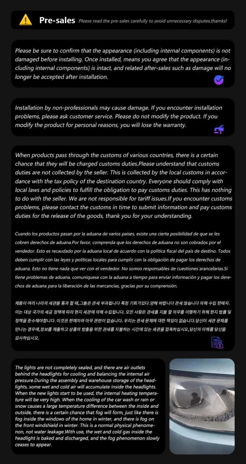 TYPY Pair 10-22 Mitsubishi Lancer EVO LED DRL Dynamic Headlights LED