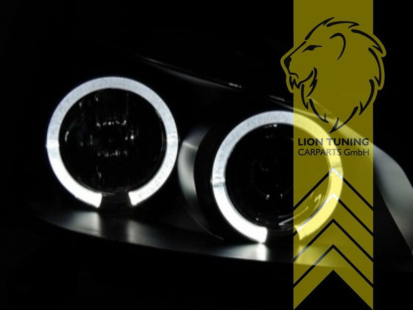 LT LED DRL Light Ring Halo Headlights Renault Clio 3 C BR CR 05-09 black LHD