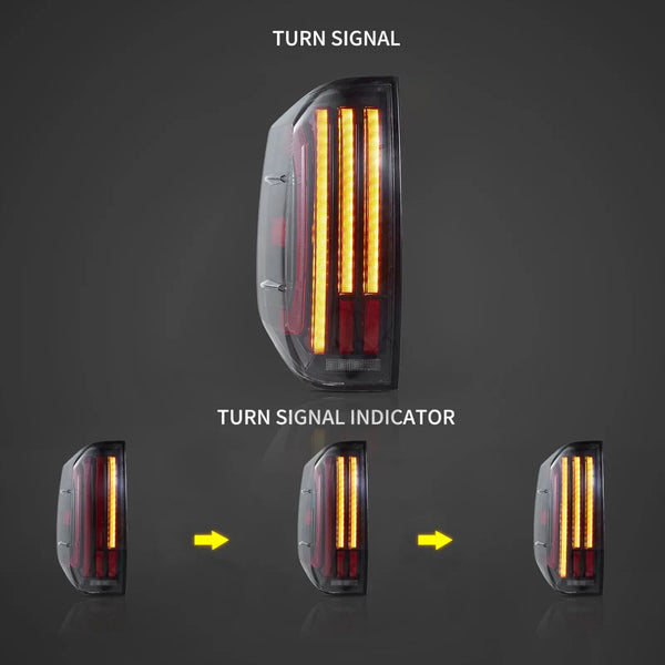 VLAND  14-21 Toyota Tundra Full LED Lightbar Rear Lights Tail Start-up Animation