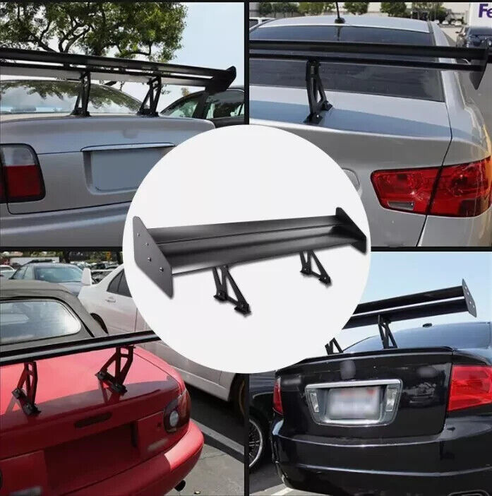 135cm 53'' Universal Porsche Spoiler Wing Double  Car GT Rear Trunk Boot Alumin