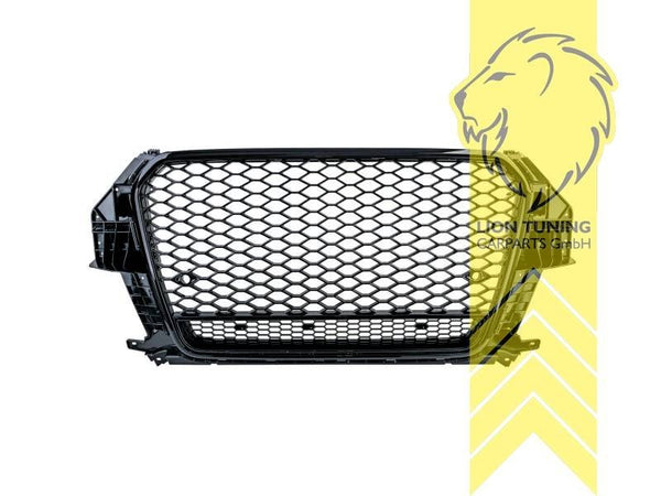 LT front bumper air intake radiator Grille Audi Q3 8U ABS Glossy black 11-15