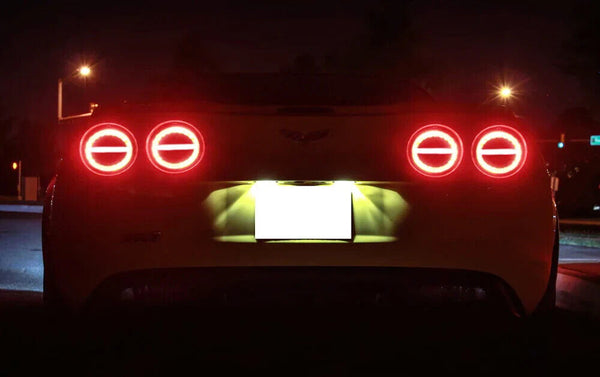 Rear LED Lamp Rear Lights Halo Laser Clear Black 05-13 Chevrolet C6 Corvette