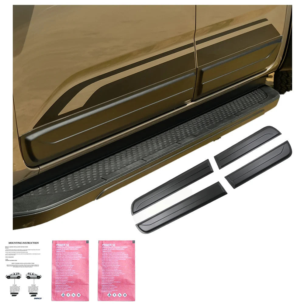 OW Body Cladding Styling Panels VW Amarok MK2 2022+ 4 Pcs ABS Black