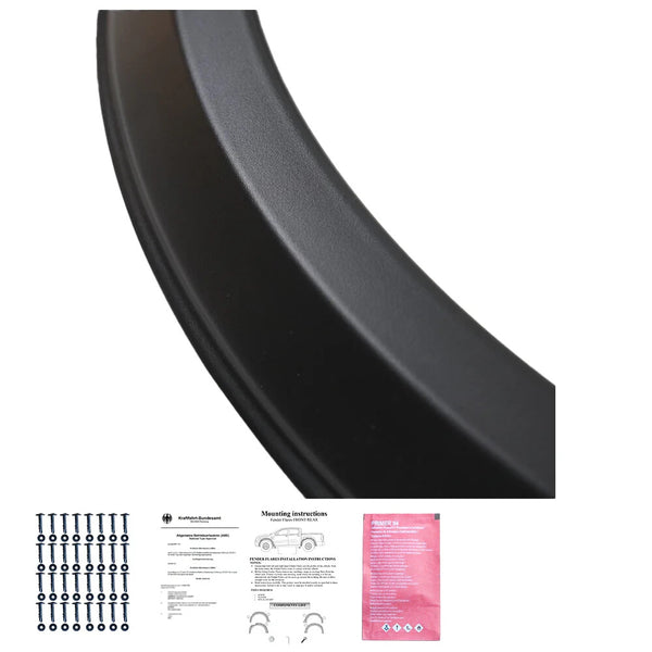 OW Fender Flares Wide Arch Kit FORD Ranger T8 2019-2022 ABE TUV Black ABS