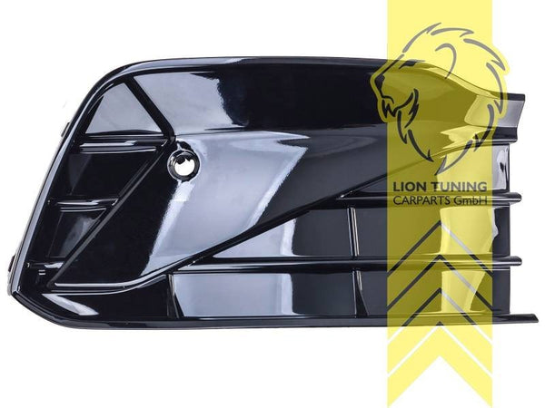 LT front bumper middle grille grill VW Golf 8 CB1 GTI GTD R Line gloss black 19+