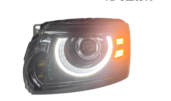 TYPY Pair LED DRL Lightbar Projector Land Rover Discovery 4 10-17 Headlights LHD