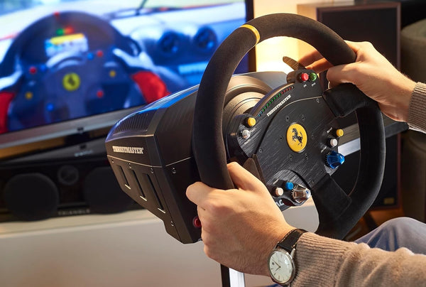 UK Thrustmaster TS-PC Racer Ferrari 488 Challenge Edition Brushless Servo PC Sim Racing Steering Wheel Driving Game F1 Simulator