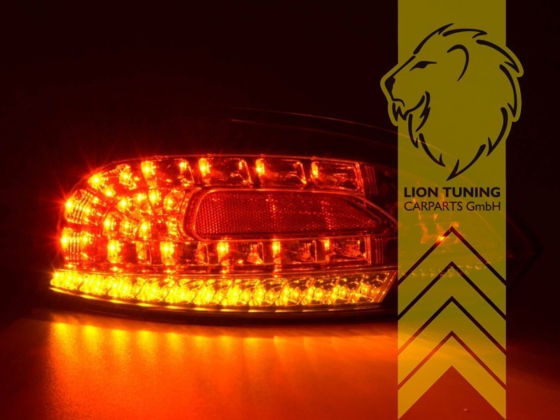 LT Pair LED Lightbar Rear Lights Tail VW Scirocco 3 137 138 08-14 black LHD