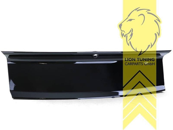 LT Tailgate cover reg plinth Ford Mustang 6 VI 14-23 Coupe Cabrio glossy black