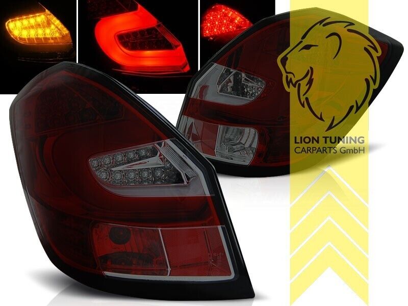 LT Set LED REAR LIGHTS LAMPS TAIL Skoda Fabia 2 5J 07-14 Limo Estate Red LHD