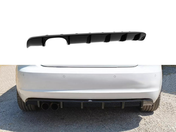 Motordrome Design Rear Bumper Diffuser Audi A3 8P Sportback 08-12 Gloss Black