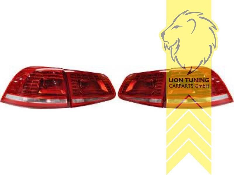 LT Pair LED DRL Lightbar REAR LIGHTS Tail Lamps VW Touareg 7P red 10-18 LHD