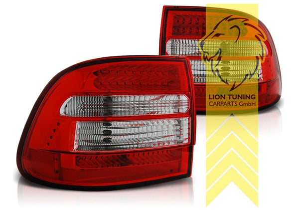 LT Pair LED Lightbar Rear Lights Tail Porsche Cayenne 1 9PA Red white clear LHD