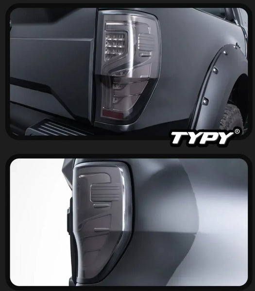 TYPY Pair Ford Ranger 12-22 LED Dynamic Rear Lights Tail Lamps Dynamic Tail LHD