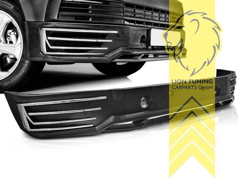 LT Front Bumper Splitter spoiler lip for VW T6 Bus Transporter Sport 15-19 PP