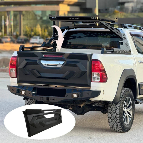 OW Tailgate Boot Hatch Cover TOYOTA Hilux 8 8Th Gen 15-20 Black ABS Armour