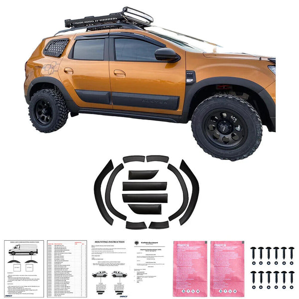 OW Body Kit 12pcs Arch Trims & Body Cladding Panels DACIA Duster Series 2 2018+