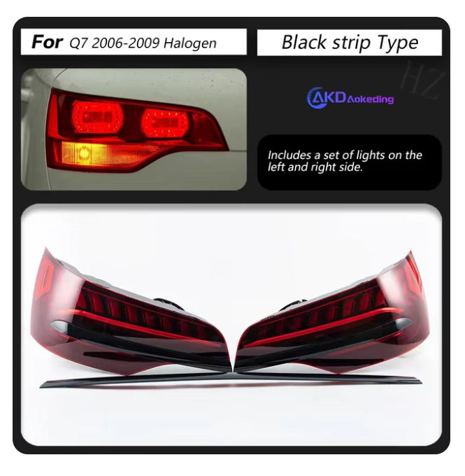 TYPY Pair LED DRL Lightbar REAR LIGHTS Tail Lamps Audi Q7 2006-2015 LHD