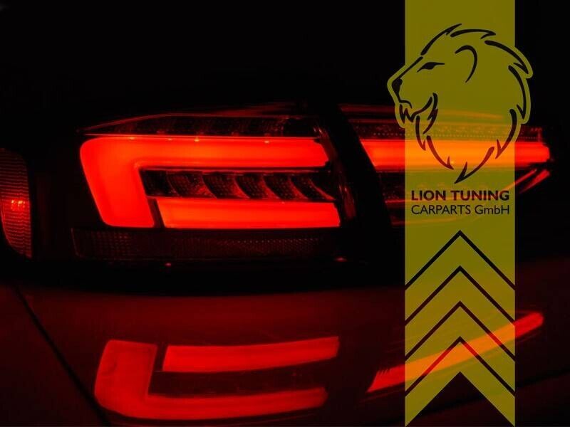 LT LED DRL Lightbar Rear Lights Tail Audi A4 B8 8K Sedan Black LHD