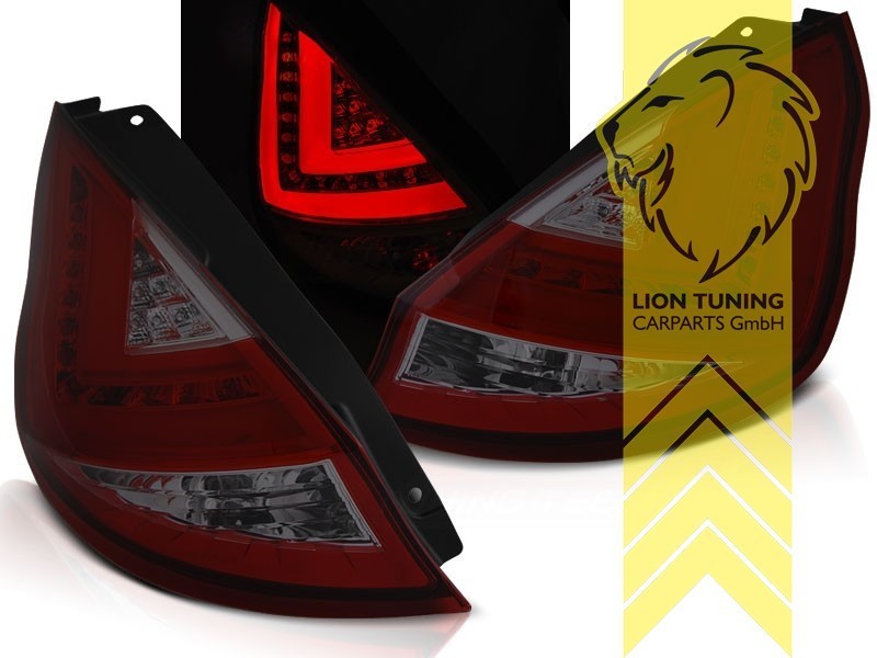 LT Pair LED Lightbar DRL Rear Lights Tail Lamps Ford Fiesta 7 JA8 VI 08-12 LHD