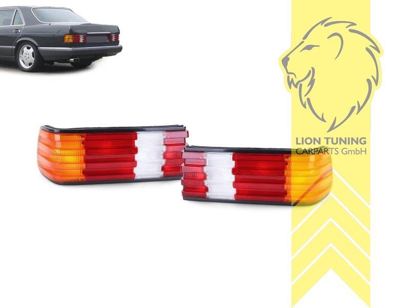 LT Pair Halogen Rear Lights Mercedes Benz S Class W126 Sedan 79-91 LHD