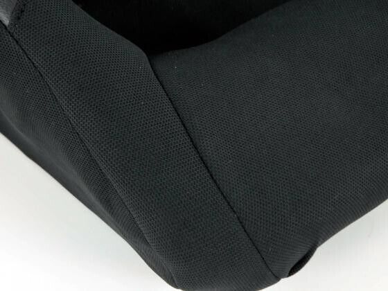 FK Pair Universal Fixed Back Motorsport Bucket Sports Seats Black Fabric Edition