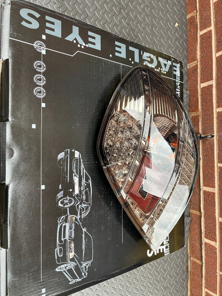 UK LT Pair LED Lightbar DRL Rear Tail Lights Mercedes SLK R171 04-11 black LHD