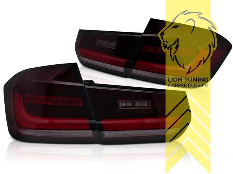 LT LED DRL Lightbar Rear Lights BMW 3 Series F30 F35 11+ LCI sedan red black LHD