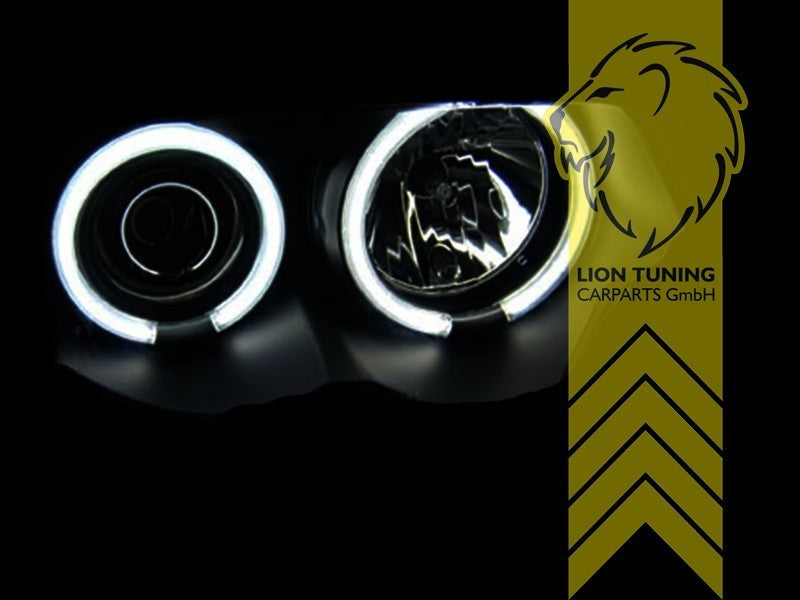 LT LED DRL Lightbar Halo Ring Headlights Audi A4 B5 8D Sedan Avant chrome LHD