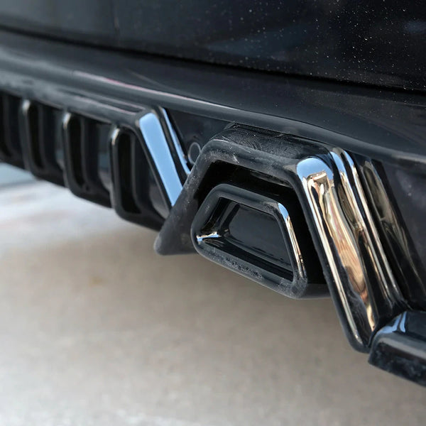 OW Rear Diffusor Diffuser VW Transporter T7 24+ Transit Custom 2 ABS Gloss Black