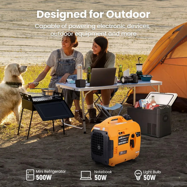 MXPR Portable Inverter Generator Silent Portable Suitcase 4 Stroke Engine Camping