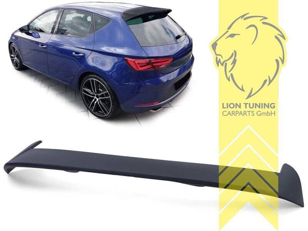 LT Rear Boot Trunk Spoiler Wing Seat Leon 3 5F 12-20 matte black ABS Paintable