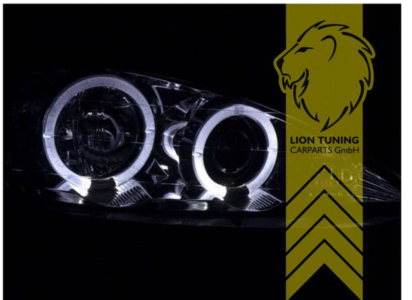 LT LED DRL Halo Ring Headlights Renault Megane 1 Coach Cabrio Grandtour chrome