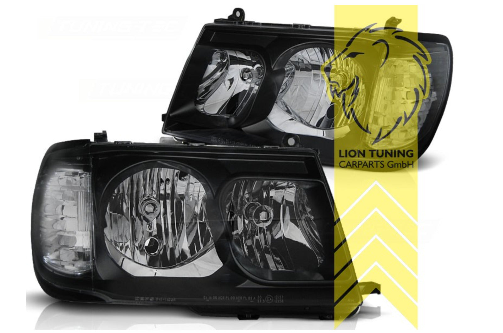 LT Halogen Headlights Toyota Land Cruiser FJ100 black LHD