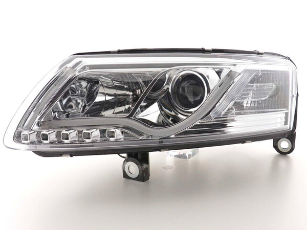 FK LED DRL Lightbar Headlights H1 H7 Lightbar Audi A6 4F 04-08 chrome S6 LHD