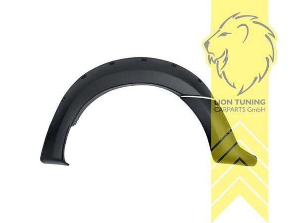 LT ABS Black Wheel Arch Extensions fender flares Ford Ranger T6 2G 2N 2P 11-15