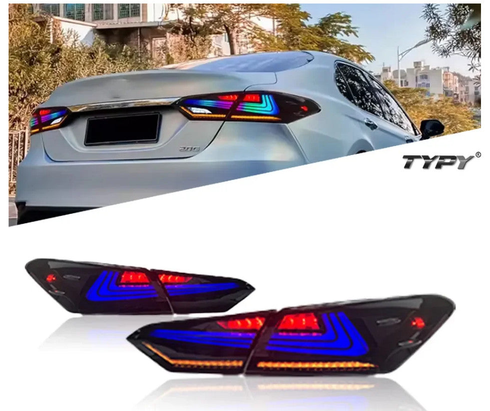 TYPY Pair LED 18-23 Toyota Camry RGB Dynamic Rear Lights Dynamic Tail LHD