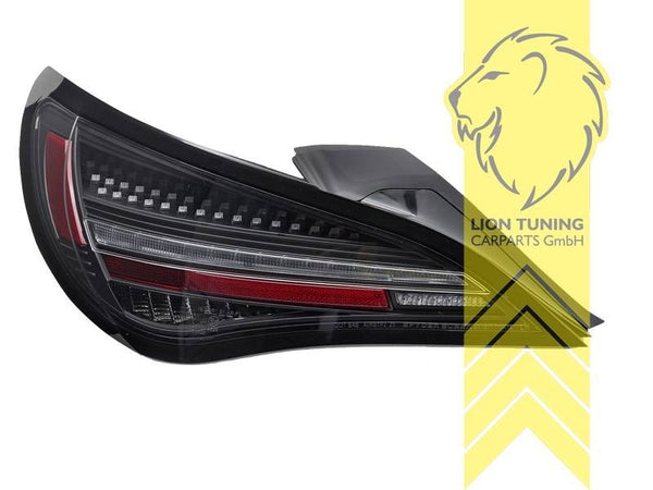 LT Pair LED Lightbar DRL Rear Lights Mercedes CLA C117 black smoke 13-18 LHD