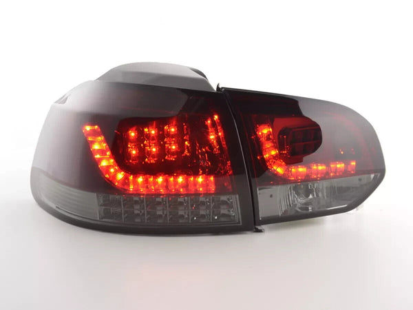 FK Pair VW GOLF 6 MK6 08-12 1K LED REAR LIGHTS Lightbar Tail Lamps Smoke RHD