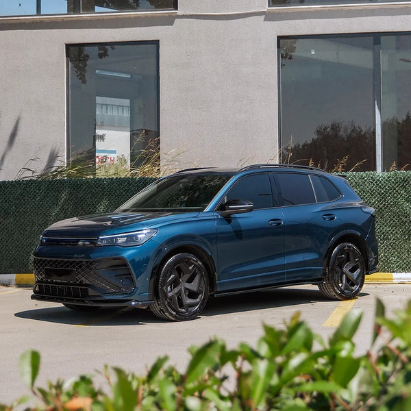 OW Front Bumper Lip Splitter VW Tiguan R-Line Mk3 2024+ Gloss Black