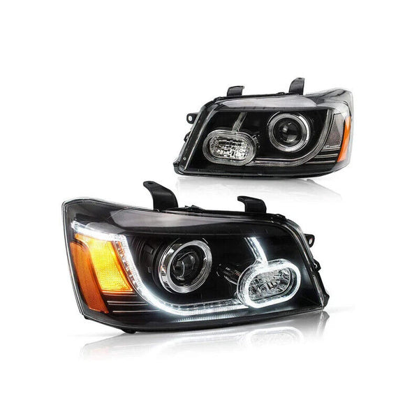 VLAND Toyota Highlander 1 01-07 MK1 XU20 LED DRL Lightbar Headlights for US LHD